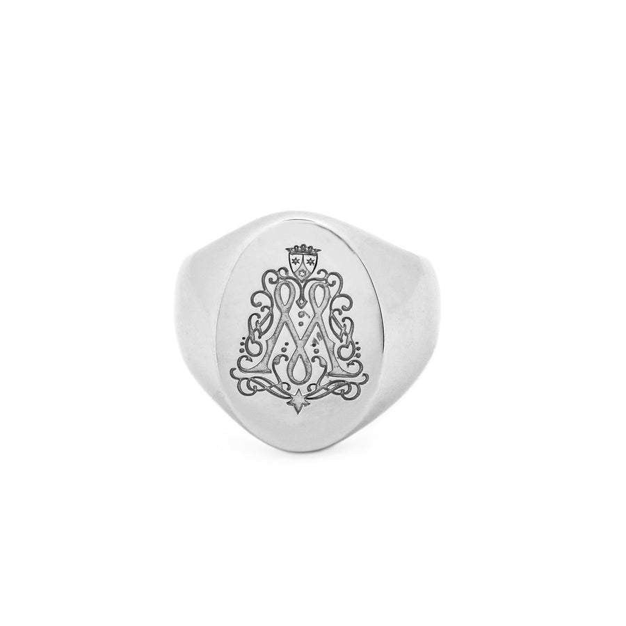 Oval Coat of Arms Ring