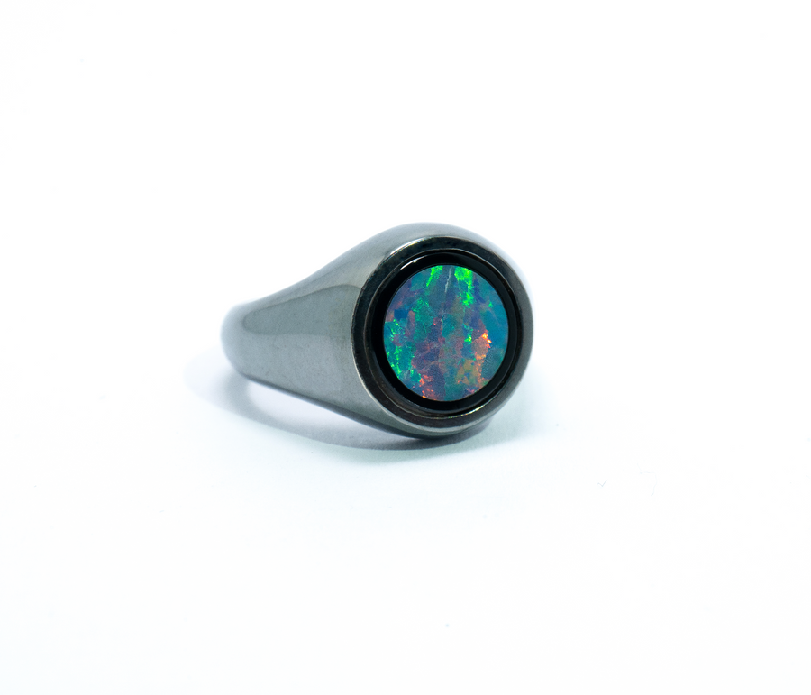 Mini Opal Signet Ring