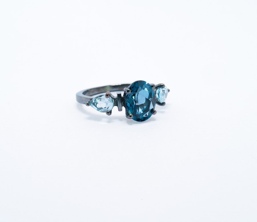 Daphne London Blue Ring